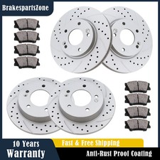 280mm Front and 262mm Rear Brake Rotors Pads fit for Hyundai Elantra Kia Forte picture