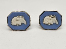 Wedgwood Jasper Jasperware Sterling Cufflinks Cuff Links picture