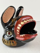 Vintage MCM Democrat Donkey Ashtray Ceramic Political Campaign Trinket Dish picture