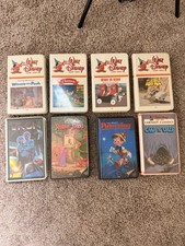 Vintage 1983 1985 Disney VHS Lot Tron Winnie Pooh Pinocchio VCA Dated Tapes Rare picture