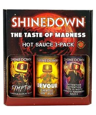 Shinedown's Taste of Madness Hot Sauce Variety 3 Pack Gift Set, 5oz  Symptom ... picture