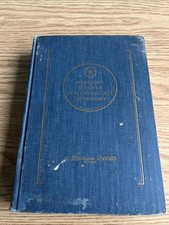1969 Webster's Seventh New Collegiate Dictionary Hardcover Blue, Gold, Vintage picture