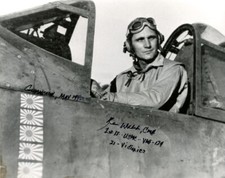 KENNETH KEN WALSH SIGNED 8x10 PHOTO USMC MEDAL OF HONOR FIGHTER ACE BECKETT BAS picture