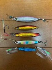 Shimano Jackson 5-Piece Metal Jig Set 40g 30g 20g Shore Jigging Used picture