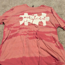 Next Level Red Graphic Print Crew Neck Short Sleeve T-Shirt Men's XL picture