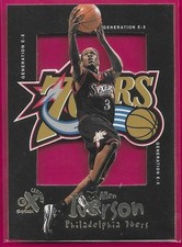 1998-99 Skybox E-X  Century Allen Iverson Generation E-X die cut SP #15 of 15 GE picture