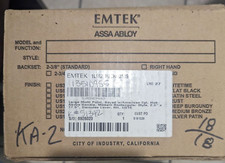 Emtek 1L1R1US19 Brass Modern Door Configuration 2 or 4 Keyed Entry, Flat Black picture