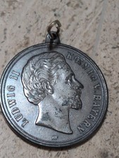 1845-1886 Ludwig II Koenig King of Bayern Bavaria Medal picture
