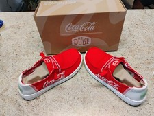 Hey Dude Wendy Coca-Cola Collab Red Comfort Canvas Slip-On Shoes Women Size W 8 picture