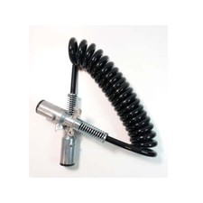 Fortpro 7-Way Coiled Cable Assembly Die-Cast Plugs & 15Ft Working Length Replace picture