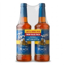 2 PK Torani Sugar Free Peach Flavoring Syrup, 25.4 fl oz picture