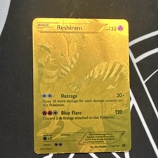 Pokemon Company Reshiram 114/113 Full Art Secret Rare Holo Legendary Treasures picture