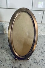 Antique Oval Sterling Silver Photo Picture Frame picture