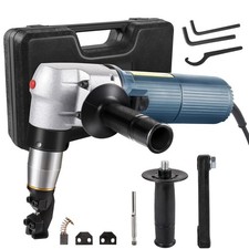 VEVOR Double Head Sheet Metal Nibbler Cutter Drill Attachment 360° with Step Bit picture