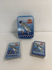 Vtg. Tom & Jerry Playing Cards 1 Deck Sealed Never Opened Hong Kong Rare -W/ Tin picture