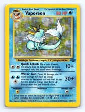 Vaporeon 12/64 Rare Jungle Pokemon Unlimited Holo Lightly Played picture