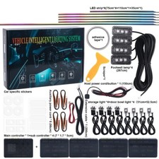 22 in 1 RGB Car Atmosphere Interiors LED Ambient Light Acrylic Guide Fiber Optic picture