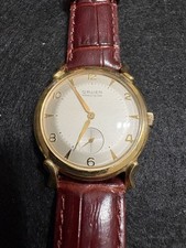 Vintage 1950s Gruen Precision Cal 422 Manual Wind Sub-Second Fancy Lugs RUNS picture