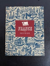 Vintage French Line Steamship Travel Brochure Booklet CGT France Via French Line picture