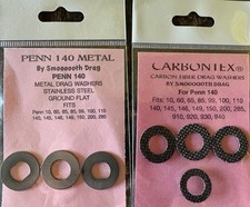 (4) PENN 140, 145, 146, 150, 200 COMPLETE DRAG  WASHER REBUILD KIT CARBONTEX picture