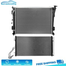 Aluminum Radiator And A/C Condenser For 2012 2013-2014 Hyundai Sonata 2.4L l4 picture