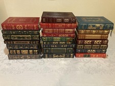 Lot Of 23 The Franklin Library Leather Bound Books Gold Gilt Pages picture
