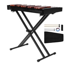 Uimoso 32-Note Glockenspiel Xylophone with Wooden Frame and Adjustable Stand picture