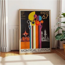 Expo 67 Montreal Canada Vintage Poster picture