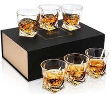 KANARS Old Fashioned Whiskey Glasses Set of 6 Crystal Glass Tumbler 10 oz picture