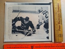 NHL Hockey Laser Photo - Boston Bruins Charlie Simmer Canadiens Brian Hayward picture