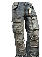 Men’s Bleeker Bleeker Relaxed Fit Jeans Utility Denim (vintage ) Baggy D2541 picture