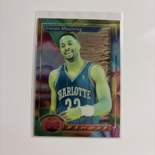 1993-94 Topps Finest - Alonzo Mourning #201 Refractor - Perfect condition  picture