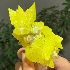 141G Beautiful Minerals ** LARGE NATIVE SULPHUR OnMATRIX Sicily- FREE picture
