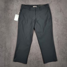 Nike Tournament Crop Golf Pant Womens 8 Black Dri-FIT Performance 725712-010 NEW picture