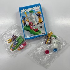 Vintage Playmobil Snowman and Sled #3688 Opened Box w/ Sealed Contents picture