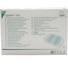 3M Tegaderm Film 1626W 4 x 4.75” Transparent Dressing EXPIRED 27 Count picture