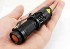 Pocket Flashlight LED Tactical Military Grade Torch Small Bright Light 1AA Batt picture