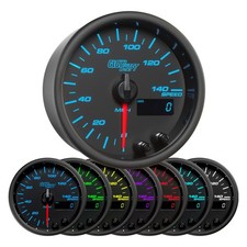 GlowShift In-Dash 140 MPH Speedometer Speedo Gauge Kit 3-3/8