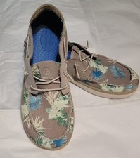 Clarks Mens Higley Tie Sand Floral Slip On Shoe Size 10M picture