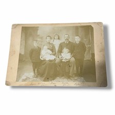 Cabinet Card Family Portrait Identified Goldendale Washington AE picture