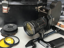Krasnogorsk-3 16mm Vintage Movie Camera+Soviet Lens Meteor 5-1, 17-69mm f1.9💙💛 picture