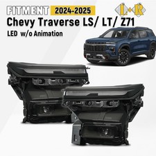 For 2024-2026 Chevy Traverse LS / LT / Z71 Without Animation LED Headlight Pair picture