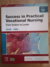 Elsevier Success in Practical/Vocational Nursing 10th Ed Carroll Collier 2023 PB picture