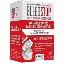 BleedStop™ First Aid Powder for Blood Clotting, Trauma Kit - 5 PK (15g) Pouches picture