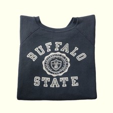 CHAMPION VTG 50s BUFFALO STATE NEW YORK RUNNING MAN UNIVERSITY SWEATSHIRT SZ M picture