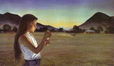 Peter Hurd : Eve Of Saint John : Southwestern Scene Art Print picture