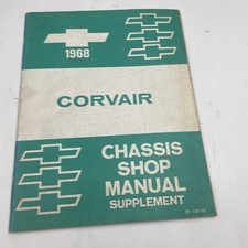 1968 Original Factory Chevrolet Corvair Chassis Shop Manual Supplement picture