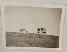 Vintage 1925 Joplin Montana Public School Building Snapshot Photo Date Developed picture