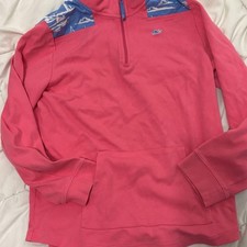 Girls Vineyard Vines Shep Shirt L 14 Pink Sailboat picture