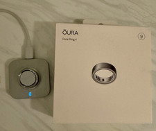 Oura Ring 4 (Oura Ring Gen 4) Fitness Ring - Brushed Silver - Size 9 picture